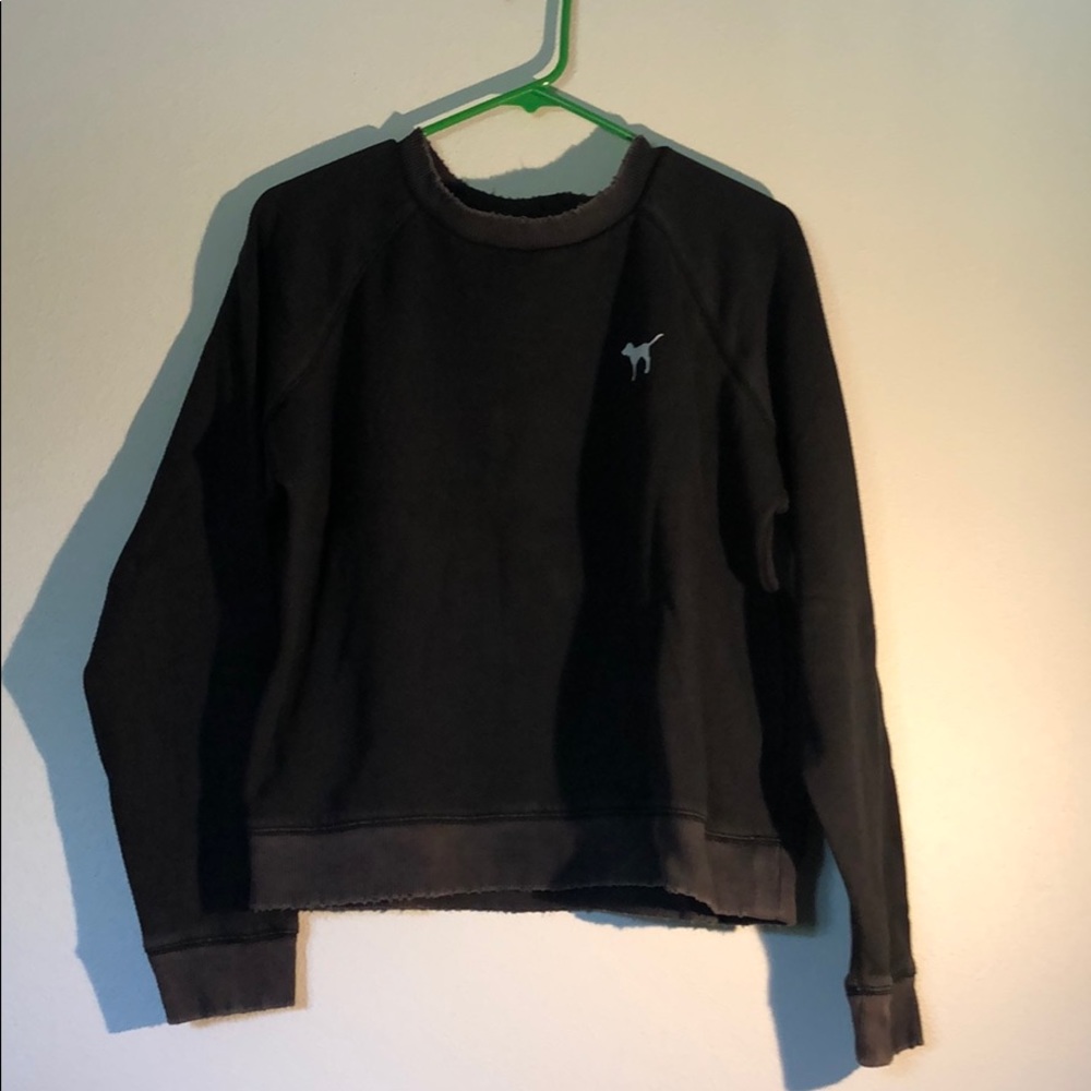 PINK brand Black Crewneck